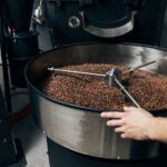 coffee roasting worker